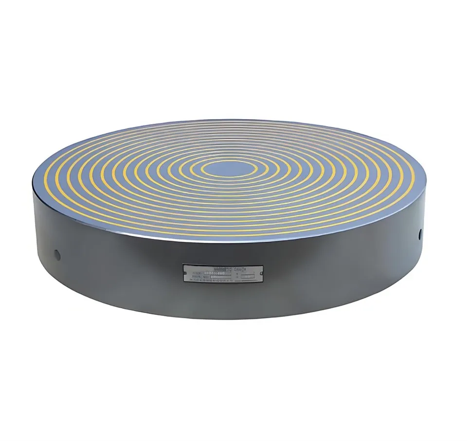 Rund elektromagnetisk chuck med koncentriska stolpar